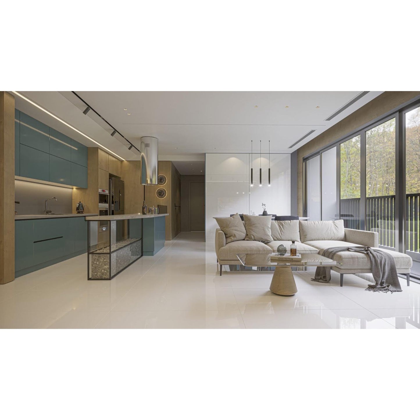 Porcelanato 62x120 Gran Artico Lux