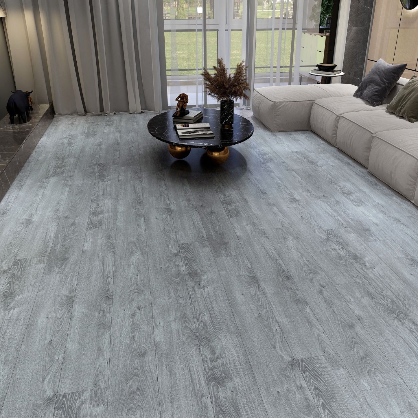 Piso Vinílico SPC 122x22 Eminent Pro Steel