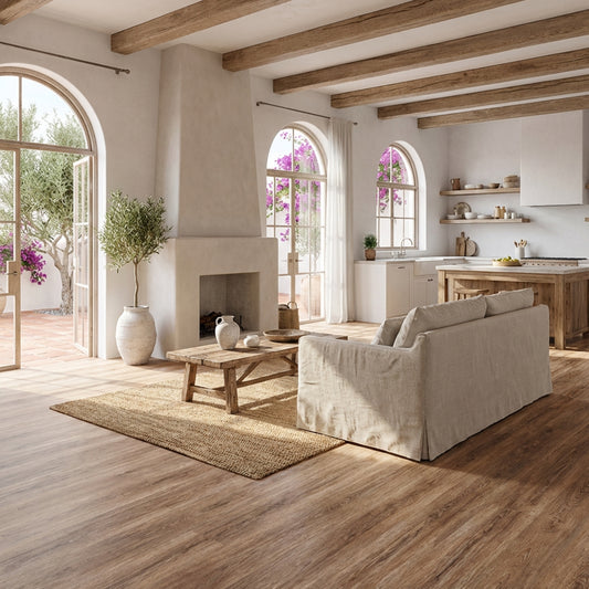 Piso Vinílico SPC 18x122 Wood Taupe 5,3mm