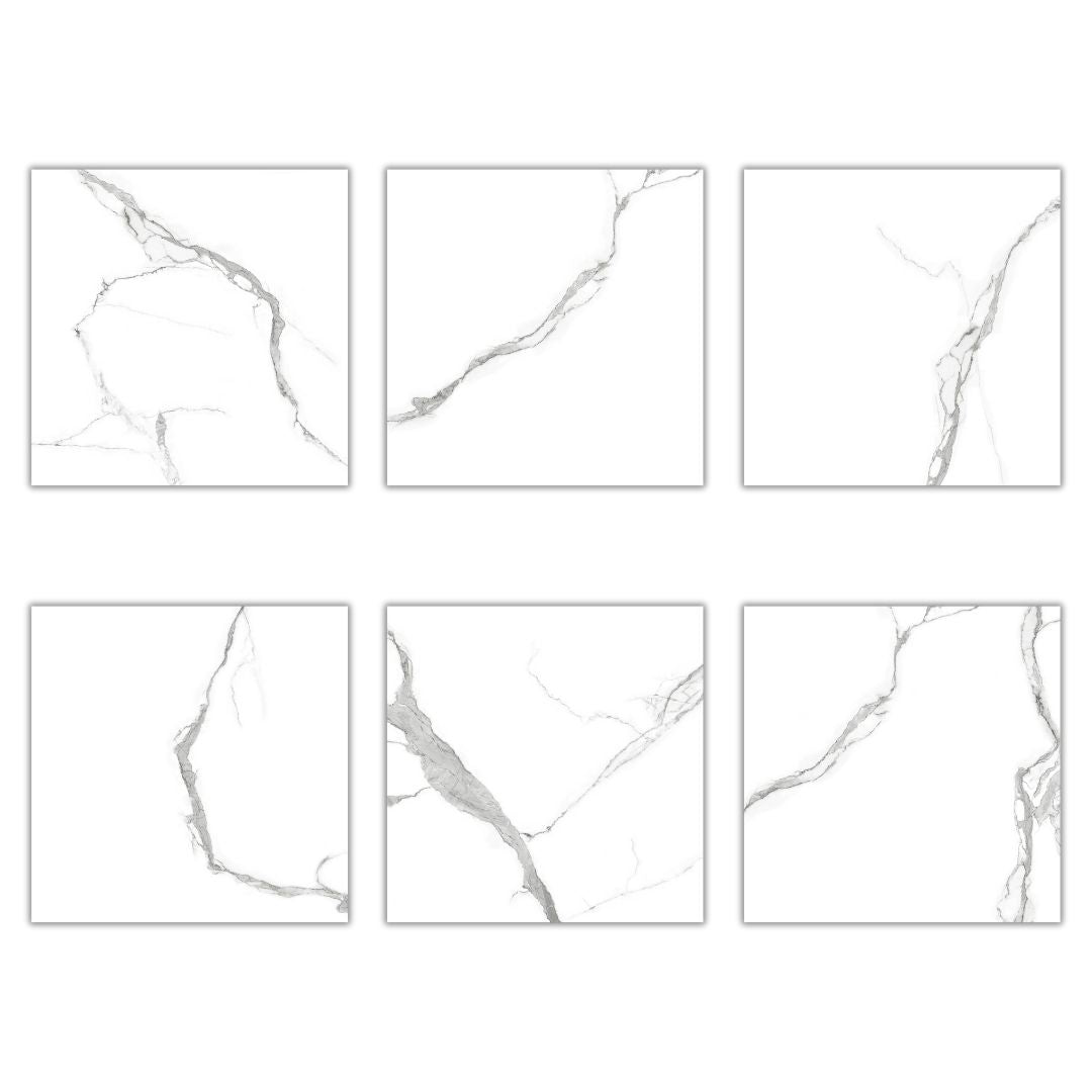 Porcelanato 60x60 Statuario Rich Silver - vista adicional 2