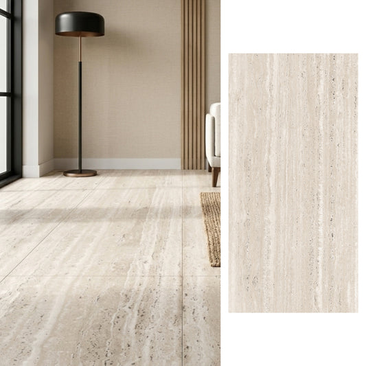 Porcelanato 60x120 Nuvo Travertine Natural