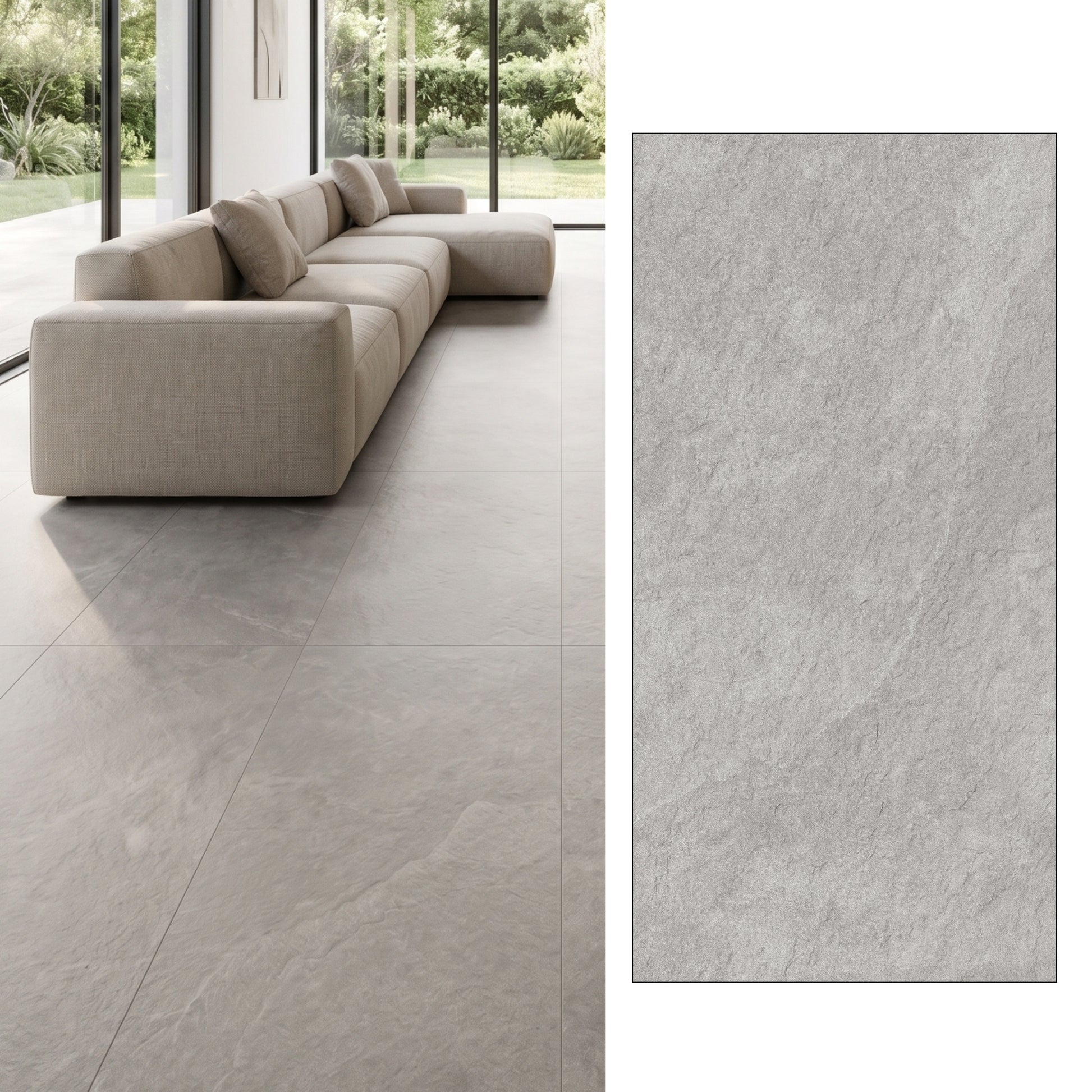 Porcelanato 60x120 Berlim Lugo Grey - vista adicional