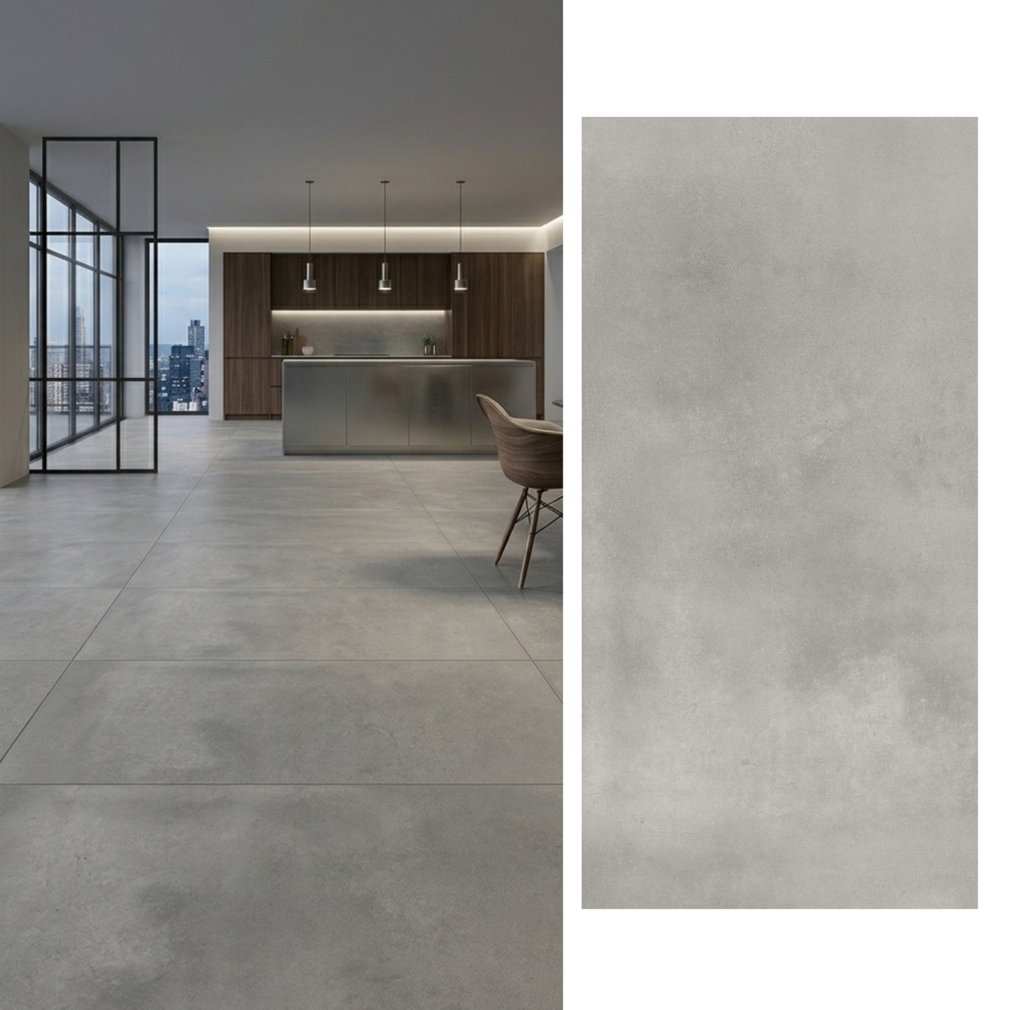Porcelanato 60x120 Aslan Grey