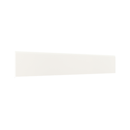 Guardapolvo Porcelanato 10x60cm Blanco Mate - vista del material