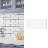 Cerámica 10x20 blanco brillo liso | Caja 1 m²