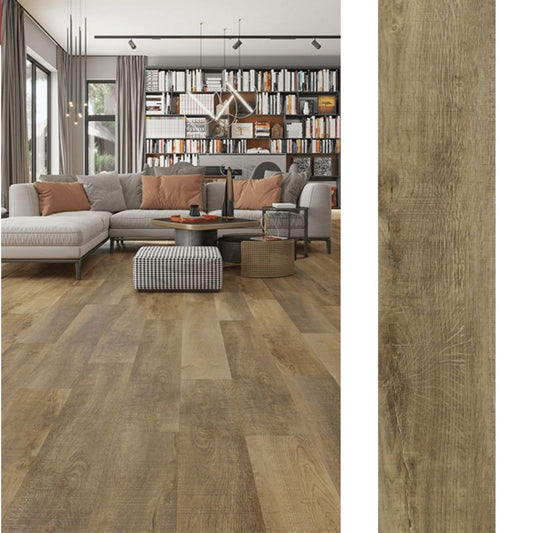 Piso Vinílico SPC 18x122 Canelo Rústico 5,5mm