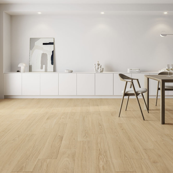 Porcelanato 20x122 Carvalho Noruega - ambiente instalado