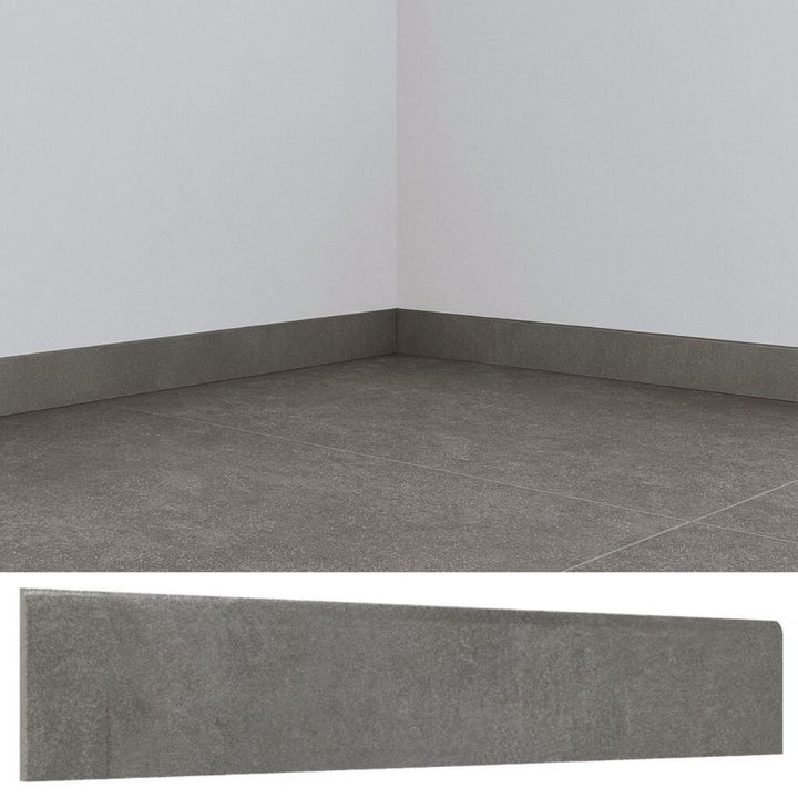 Guardapolvo Porcelanato 10x60cm Cemento Grafito - imagen principal