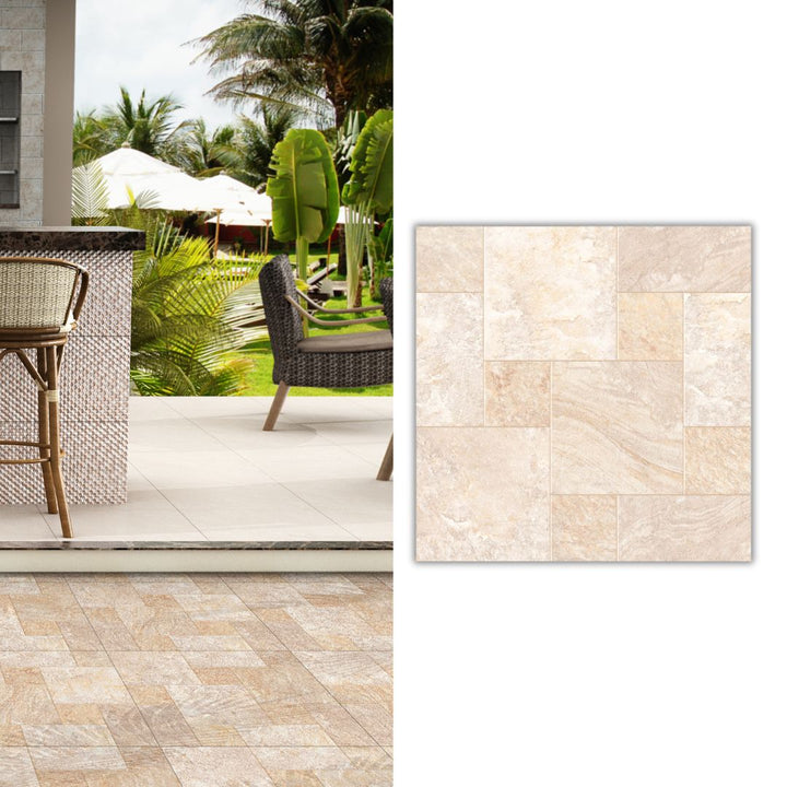 Cerámica 60x60 Carajas Beige - ambiente instalado