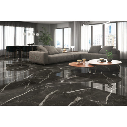 Porcelanato 62x121 Gran Calacata Black