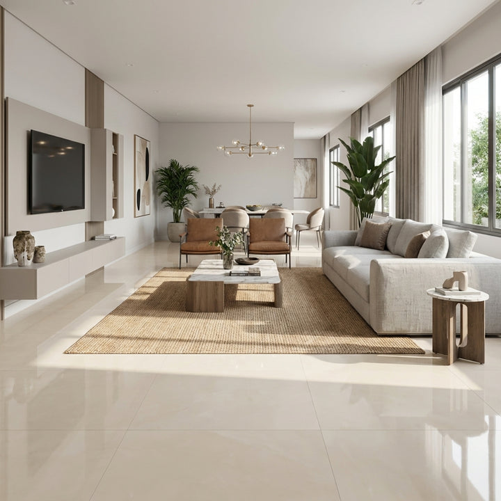 Porcelanato 60x60 Ivory Pulido - ambiente instalado 2