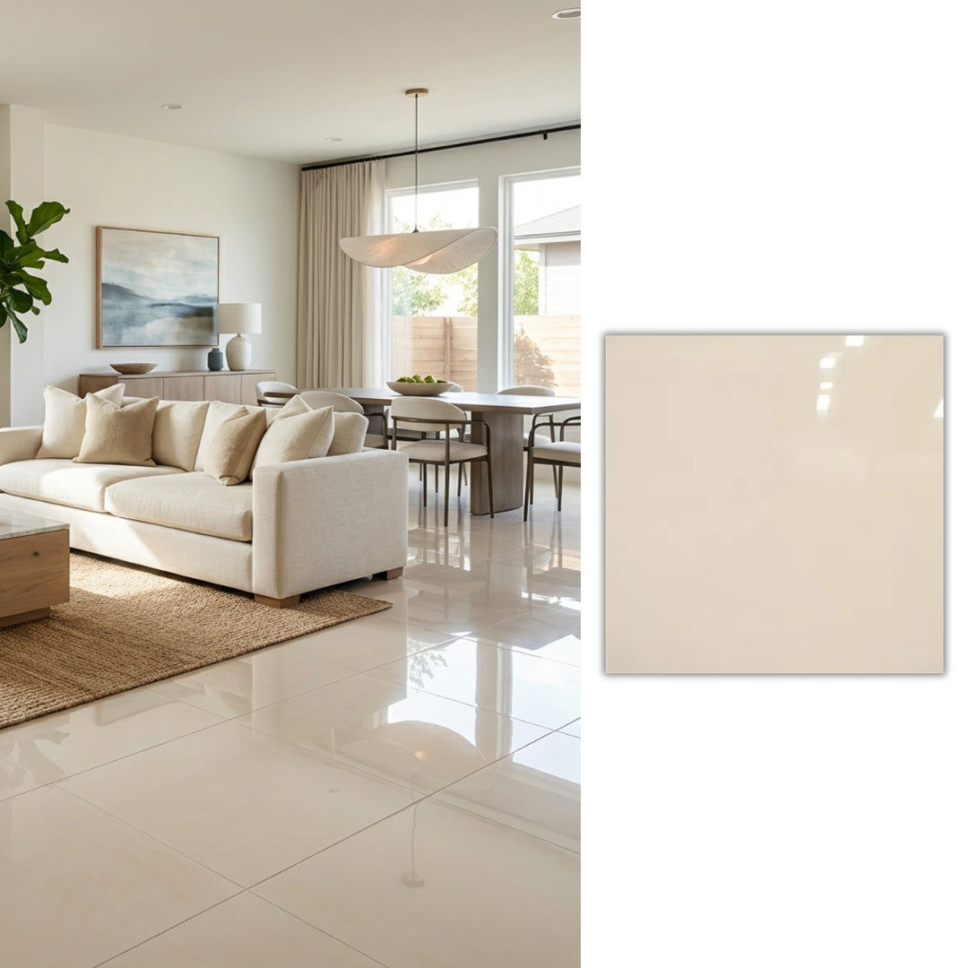 Porcelanato Ivory Pulido 60x60 cm | Beige Claro Rectificado – La Casa ...