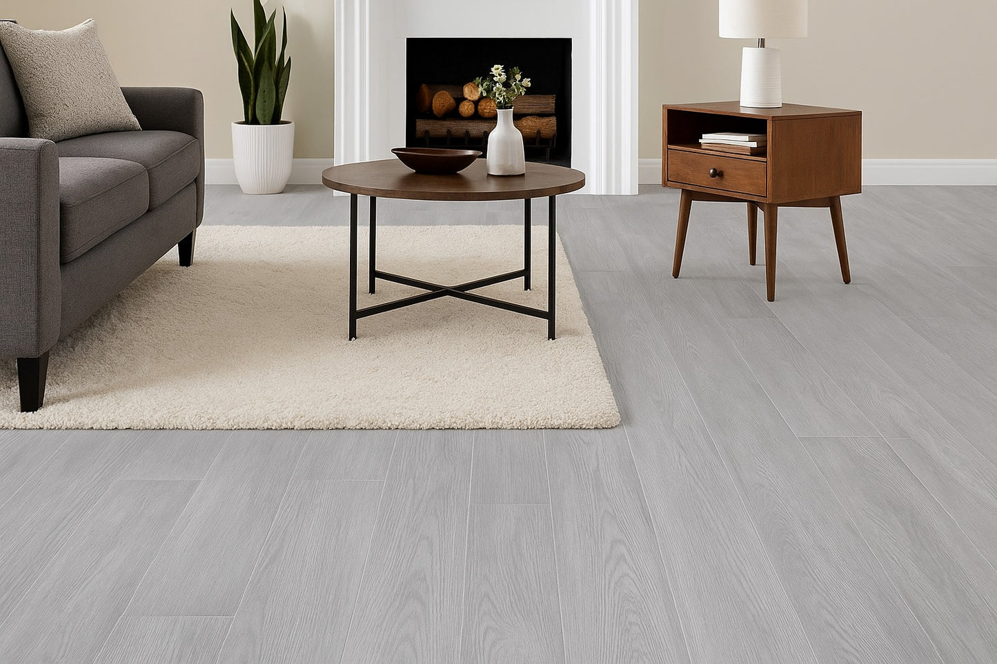 Porcelanato Tipo Madera 22,5x90 Landes Taupe