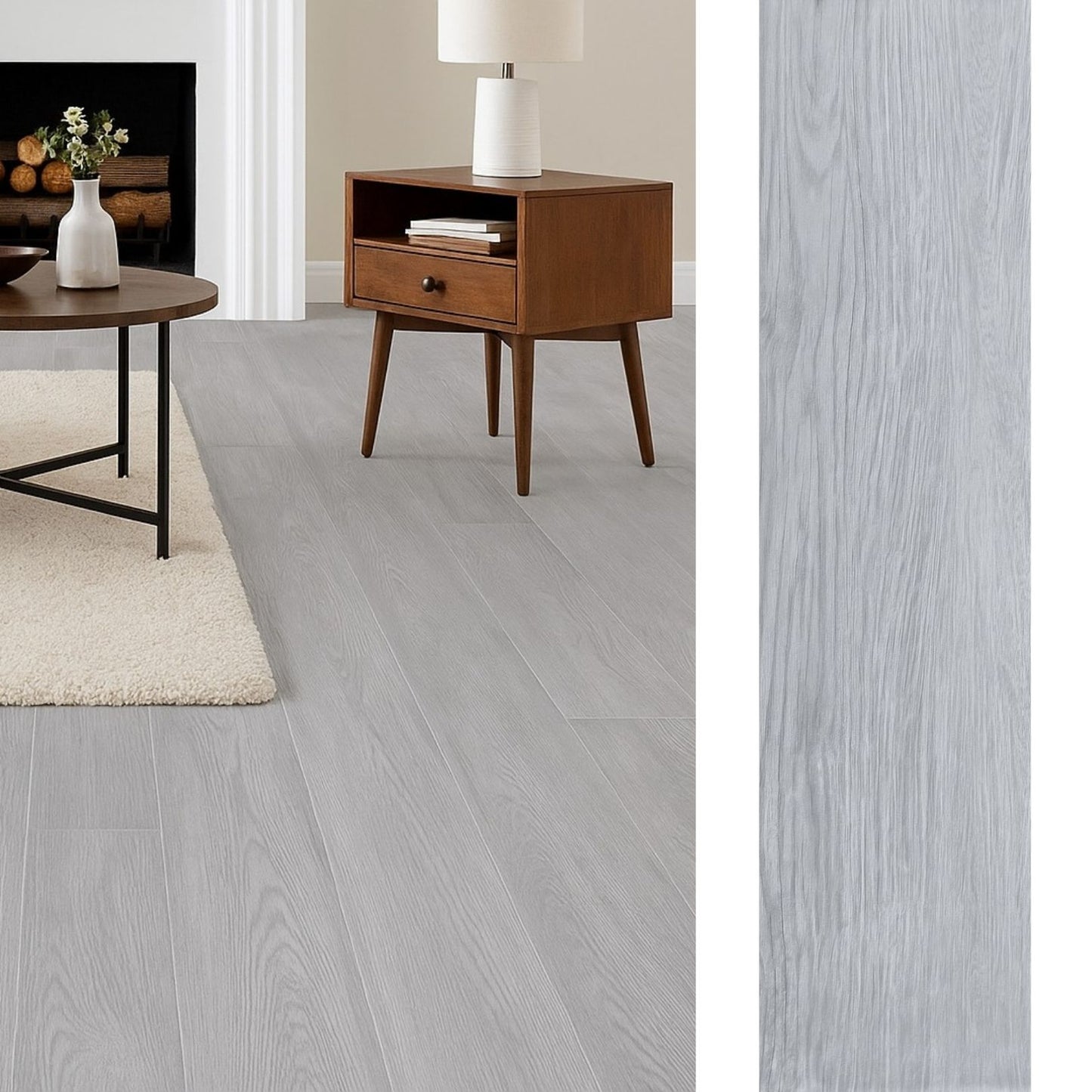 Porcelanato Tipo Madera 22,5x90 Landes Taupe