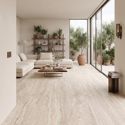 Porcelanato 60x120 Travertino Lugano Cream