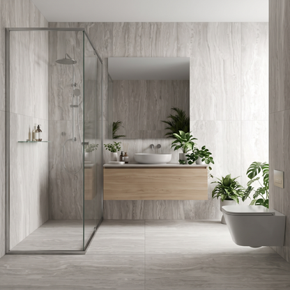 Porcelanato 60x120 Travertino Lugano Silver