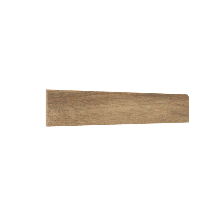 Guardapolvo Cerámica 8x45cm Madera Nogal - vista del material