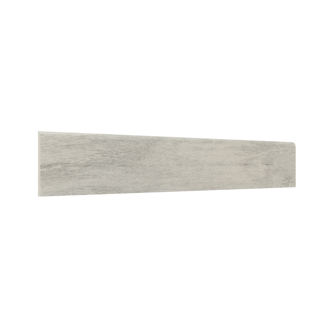 Guardapolvo Porcelanato 10x60cm Madera Silver