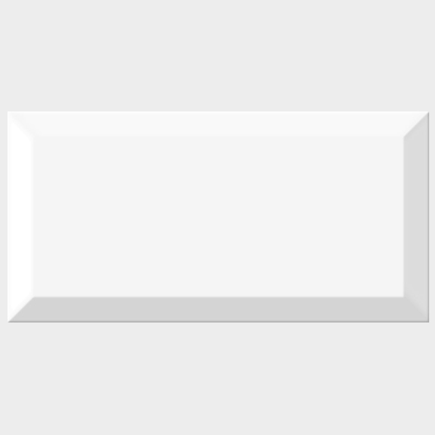 Cerámica 10x20 metro blanco brillo | Caja 1 m²