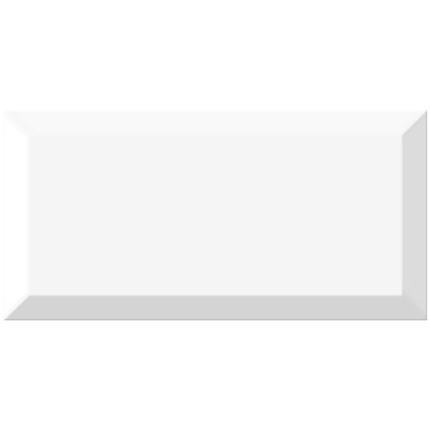 Cerámica 10x20 metro blanco mate | Caja 1 m²