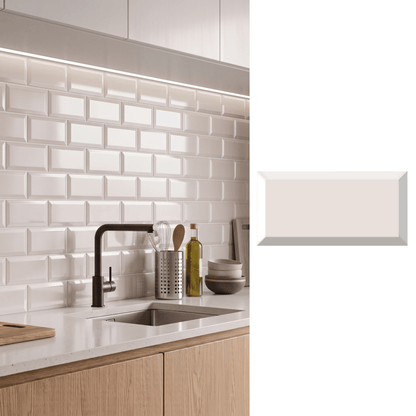 Cerámica 10x20 metro perla | Caja 1 m²