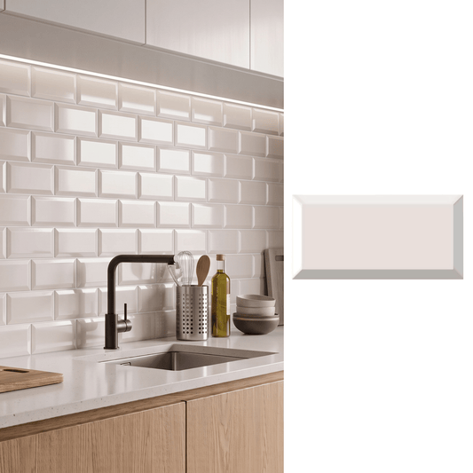 Cerámica 10x20 metro perla | Caja 1 m²
