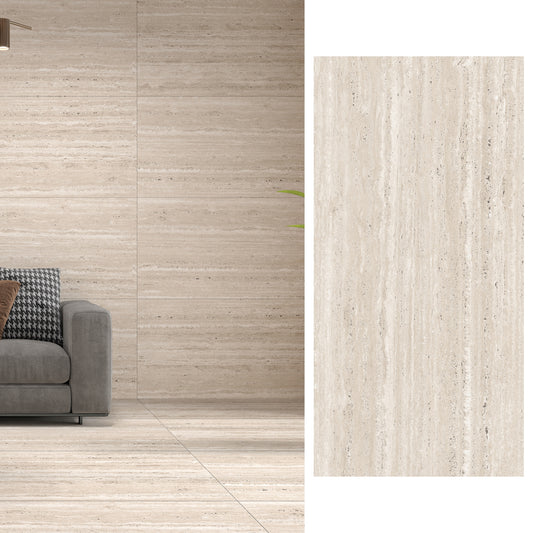 Porcelanato 60x120 Nuvo Travertine Natural