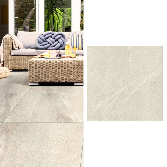 Cerámica tipo piedra 60x60 Petros Beige Out
