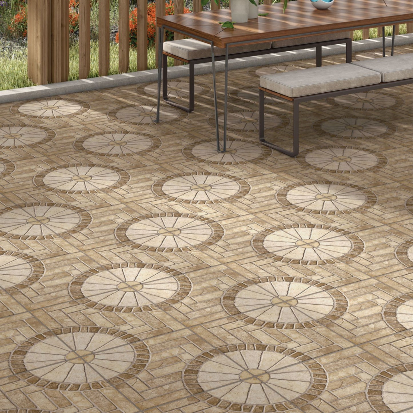 Cerámica 50x50 Pompeia Marrom