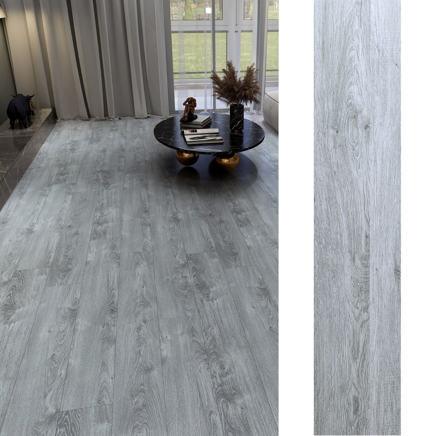 Piso Vinílico SPC 122x22 Eminent Pro Steel