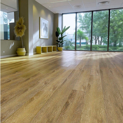 Piso Vinílico SPC 122x23 Wolf Canela