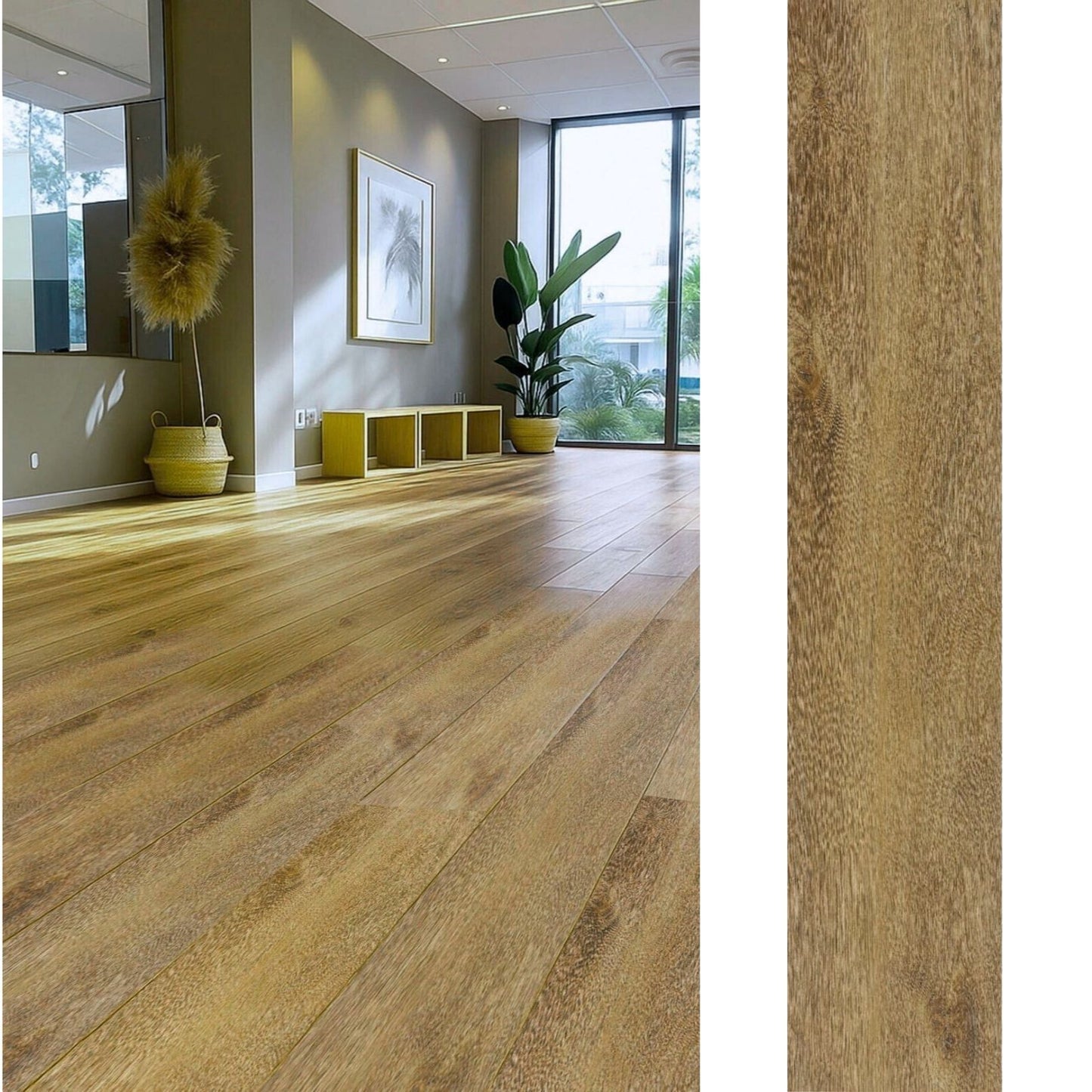 Piso Vinílico SPC 122x23 Wolf Canela