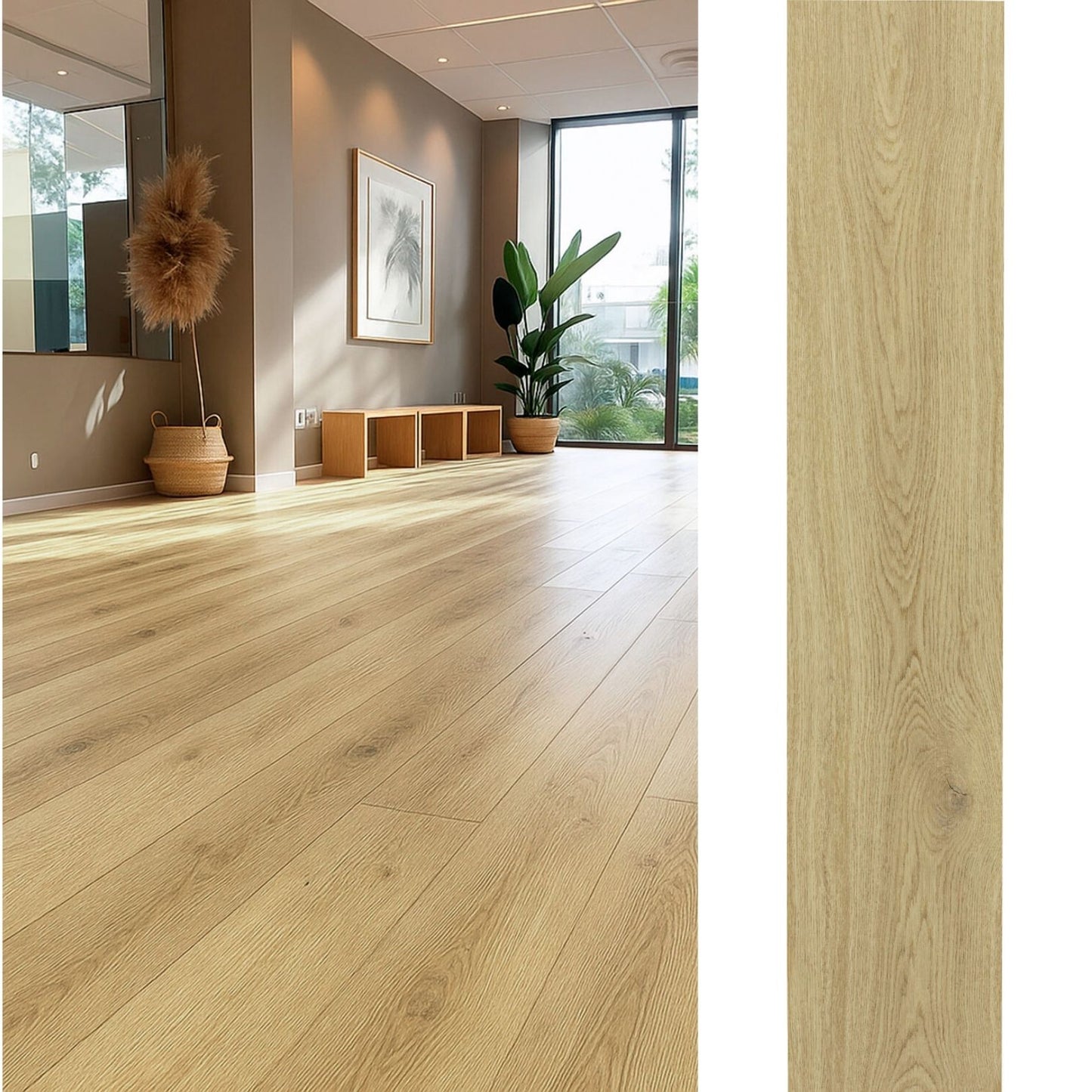 Piso Vinílico SPC 122x23 Wolf Natural