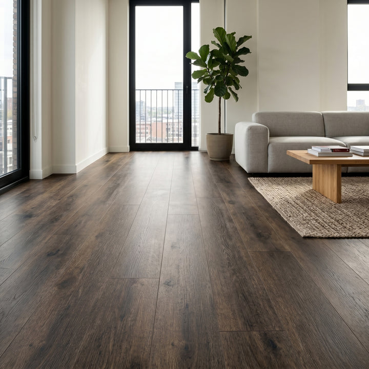 Piso Vinílico SPC 18x122 Wood Moka 5,3mm