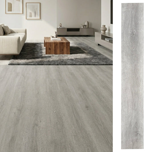 Piso Vinílico SPC 18x122 Wood Silver 5,3mm