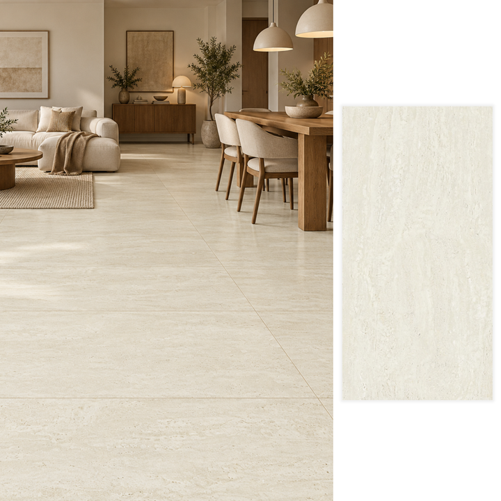 Porcelanato 62x122 Gran Travertino Luxor