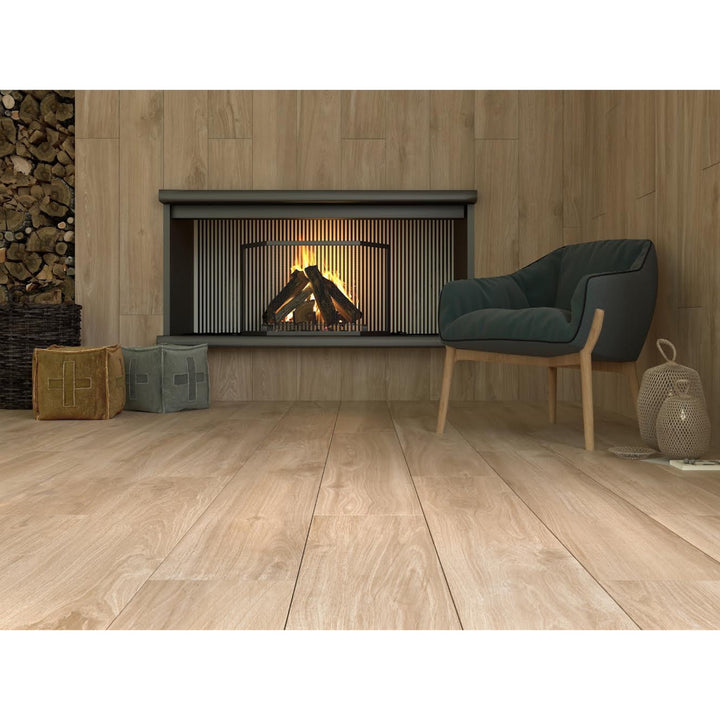 Porcelanato 20x120 Walkyria Maple - ambiente instalado