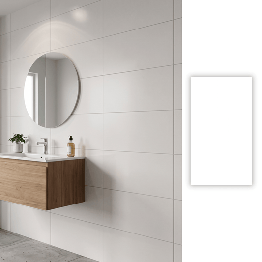 Cerámica 33x60 Absolute White Mate
