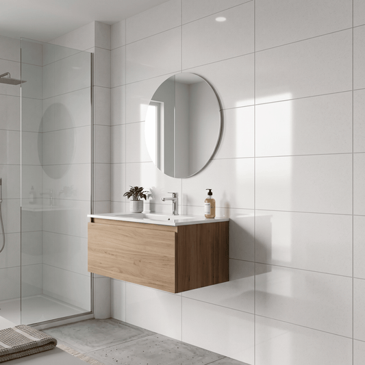 Cerámica 33x60 Absolute White Brillo