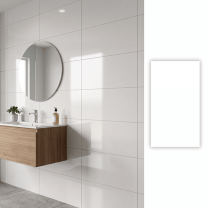 Cerámica 33x60 Absolute White Brillo RT