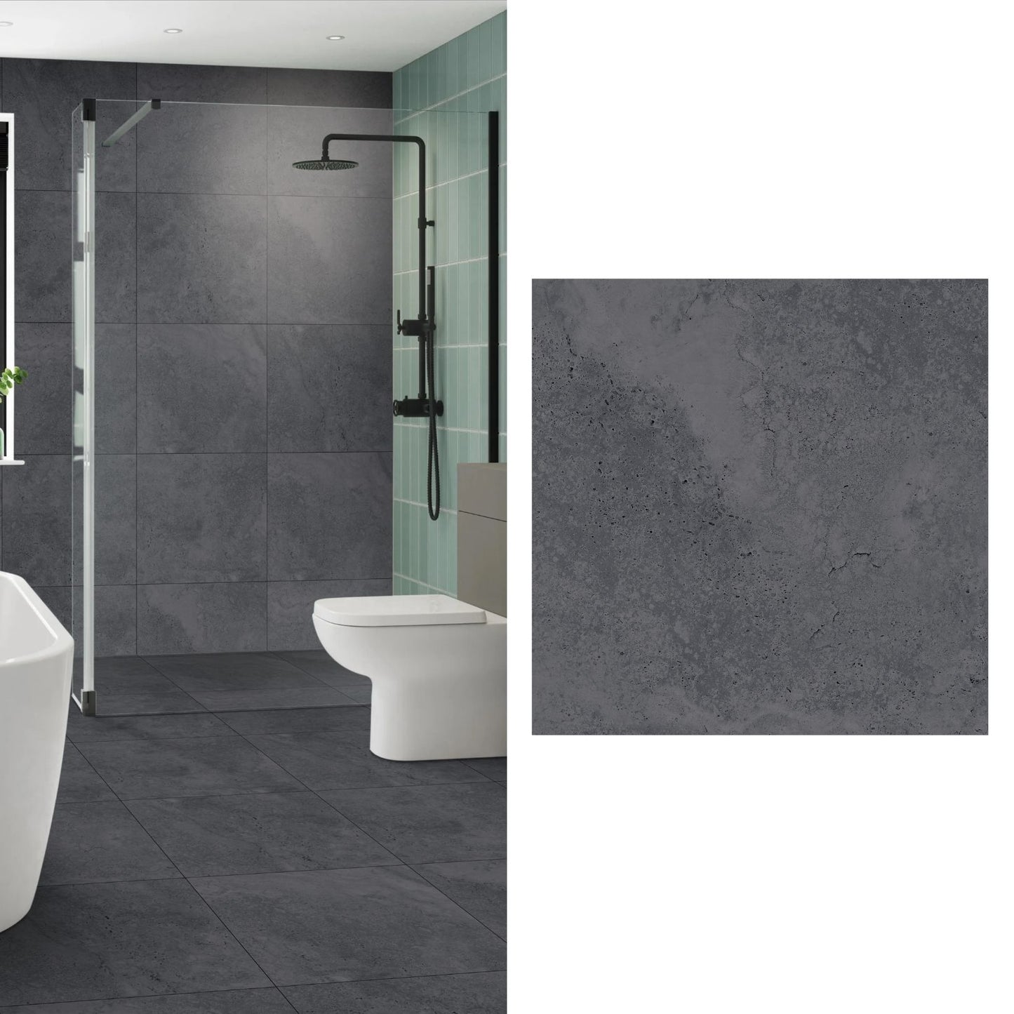 Porcelanato 60x60 Apriko Anthracite