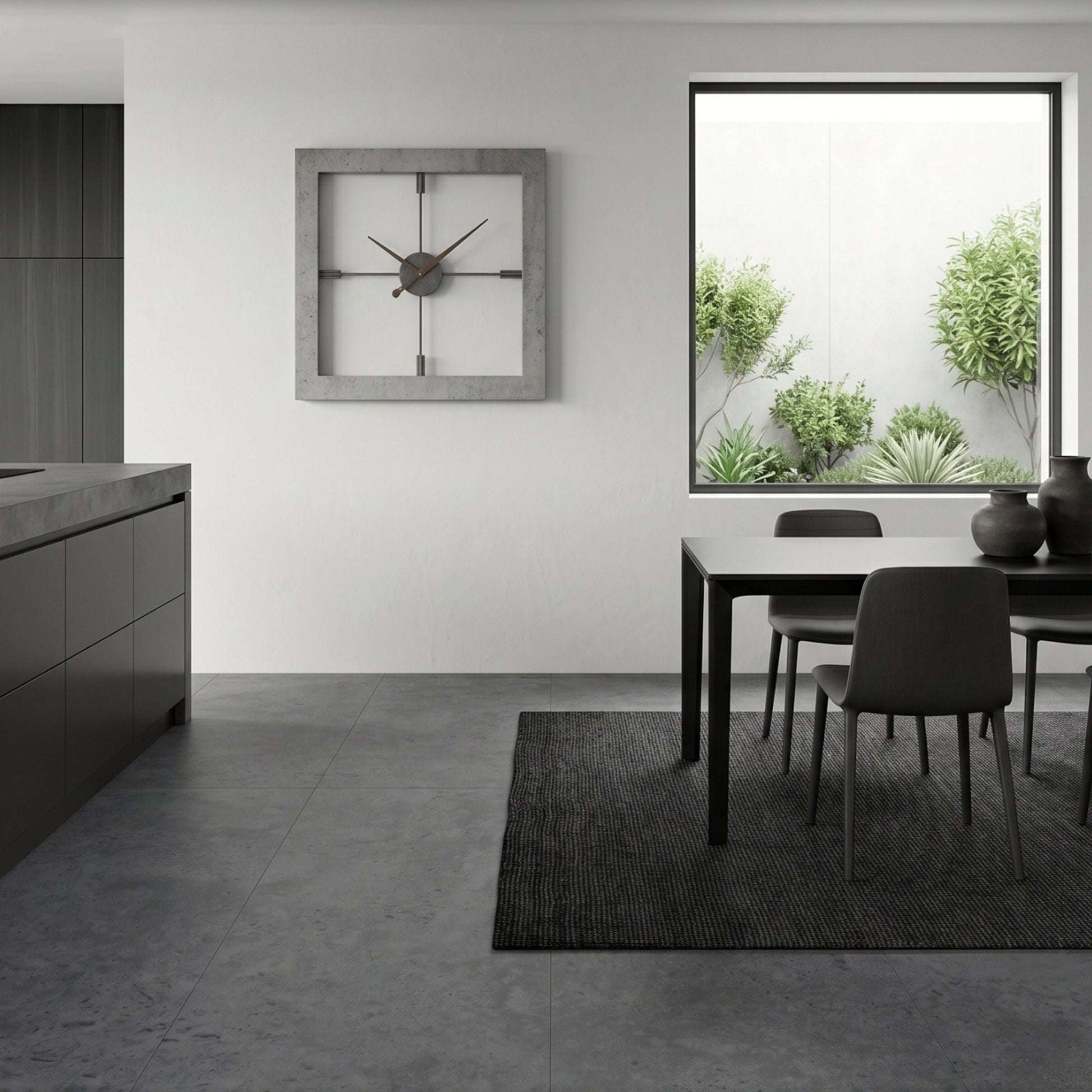 Porcelanato 60x120 Apriko Anthracite - ambiente instalado