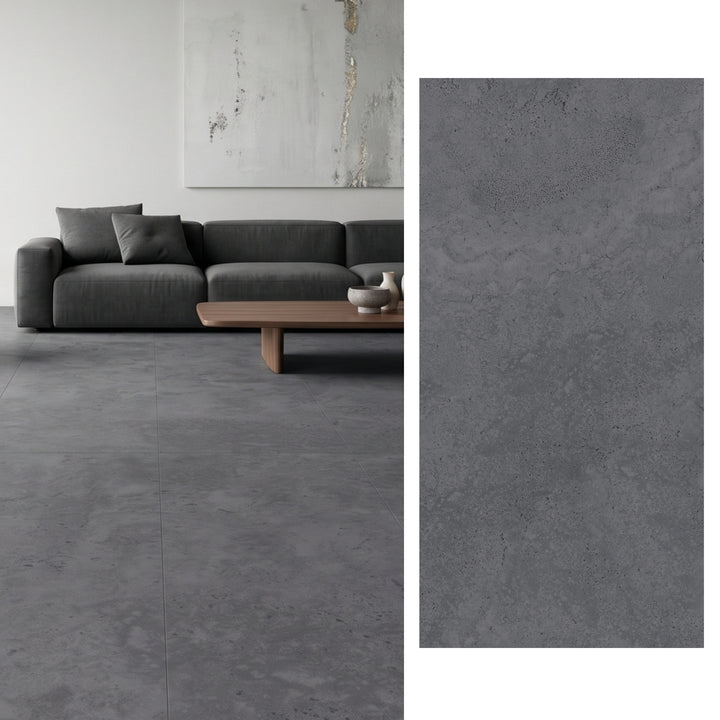 Porcelanato 60x120 Apriko Anthracite - vista mixta