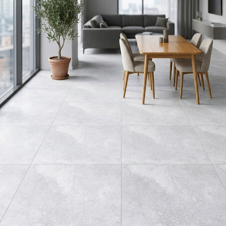 Porcelanato 60x60 Apriko Silver - ambiente instalado 2