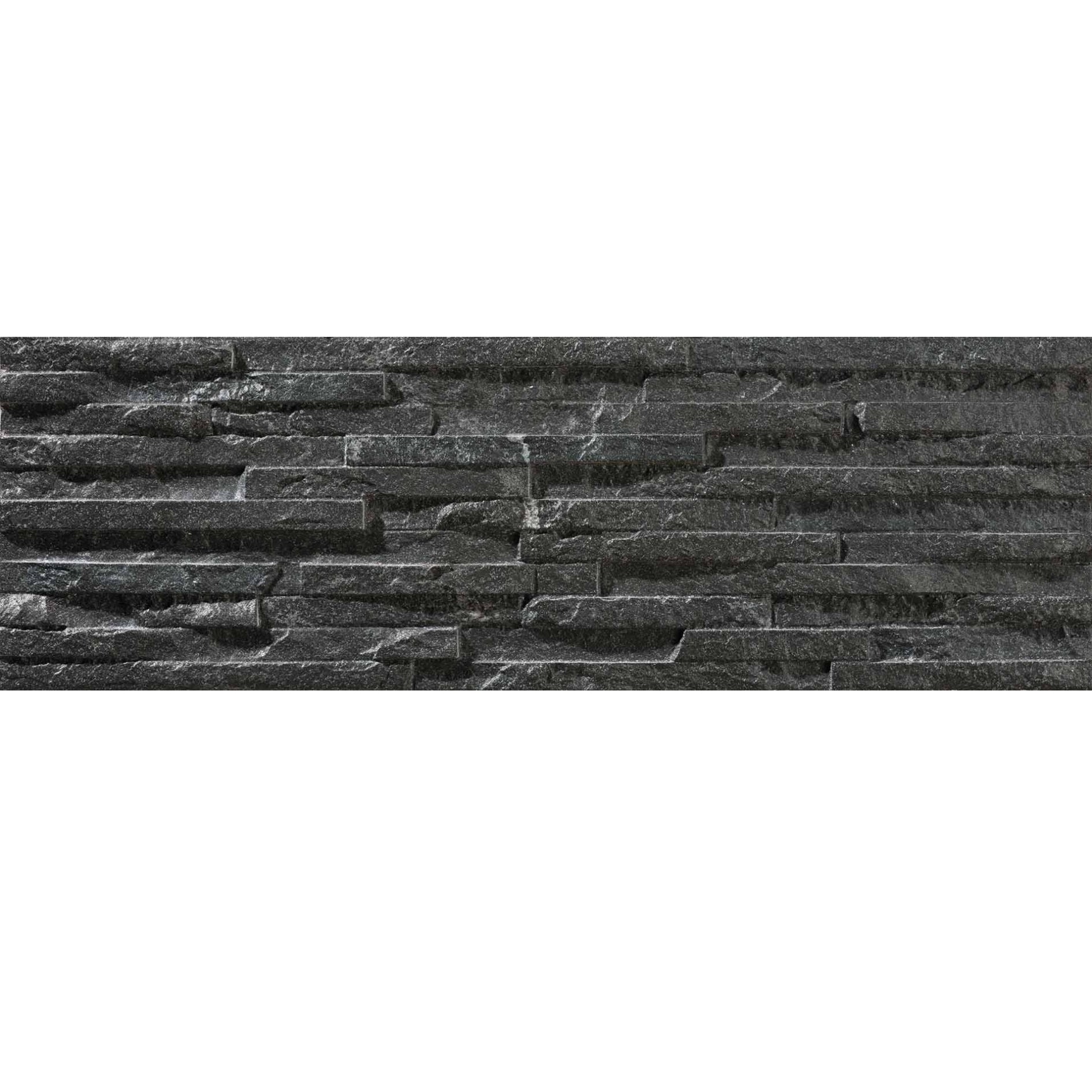Porcelanato 17x52 Behobia Negro - vista palmeta