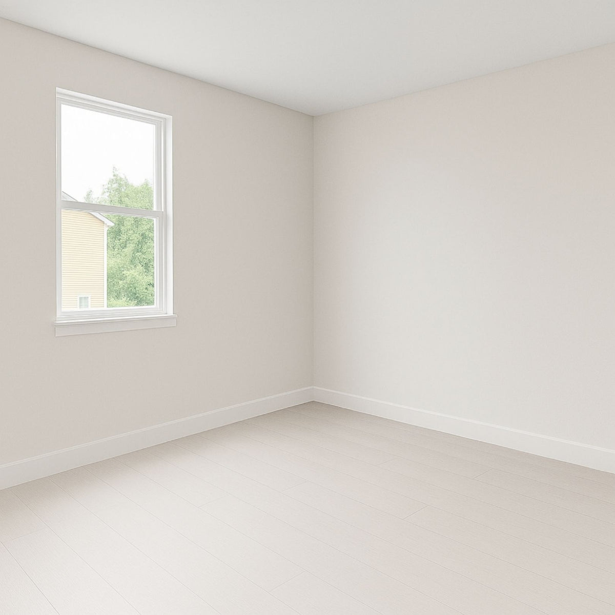 Guardapolvo Porcelanato 10x60cm Blanco Mate - ambiente instalado