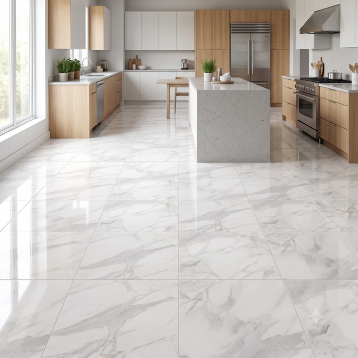 Cerámica 60x60 Calacata Grey