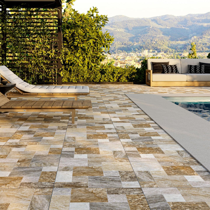 Cerámica 60x60 Carajas Brown - ambiente instalado