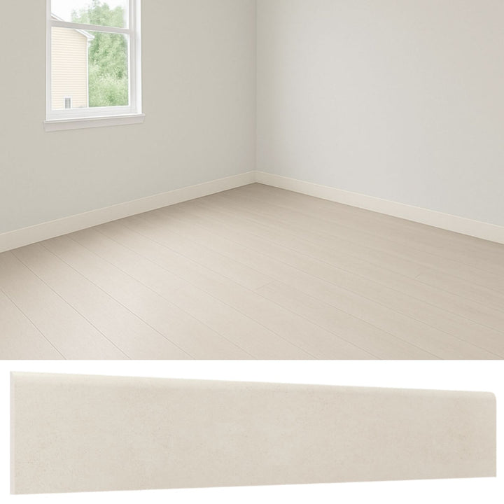 Guardapolvo Porcelanato 10x60cm Cemento Bone - imagen principal