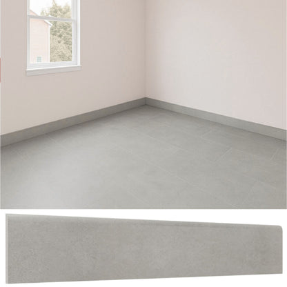 Guardapolvo Porcelanato 10x60cm Cemento Grey